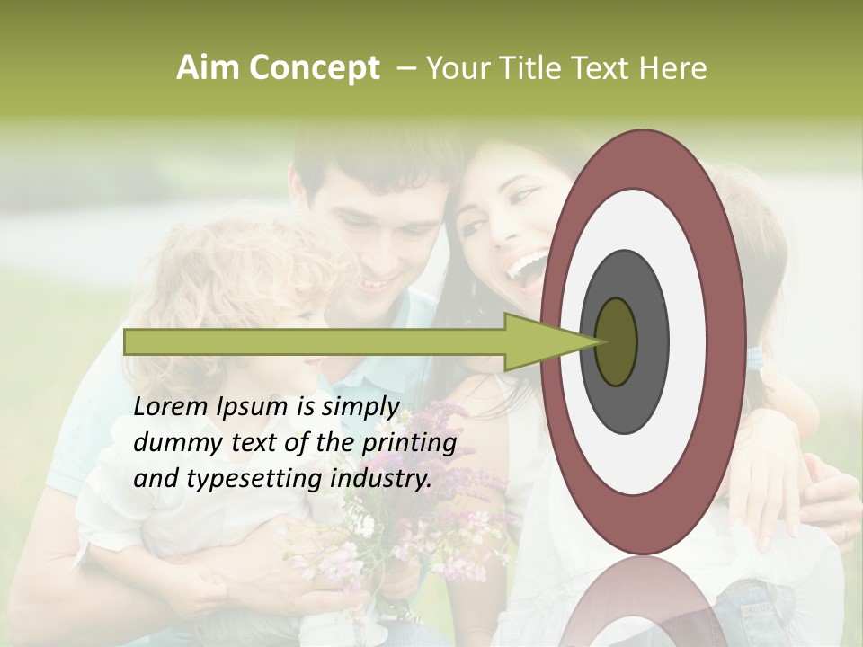 Cheerful Green Father PowerPoint Template