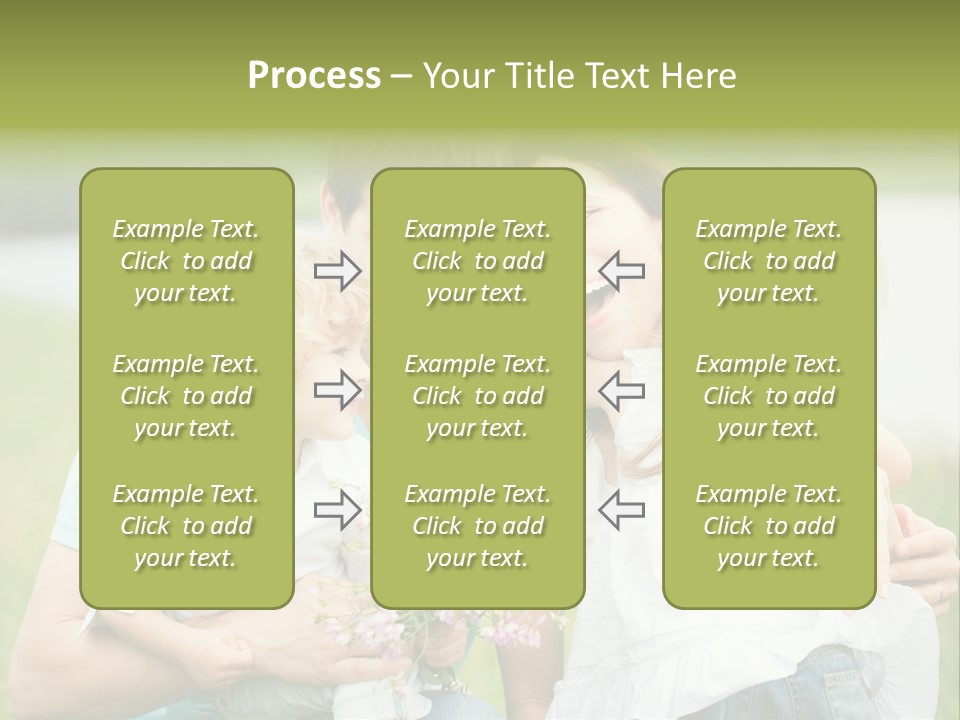 Cheerful Green Father PowerPoint Template