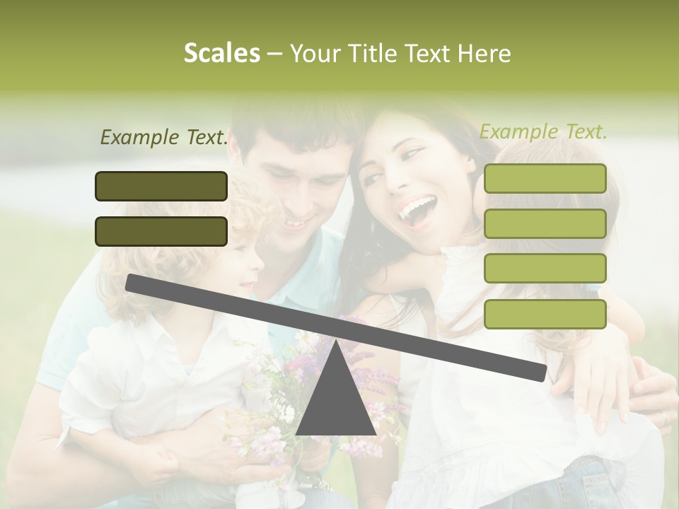 Cheerful Green Father PowerPoint Template