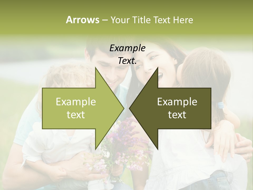 Cheerful Green Father PowerPoint Template