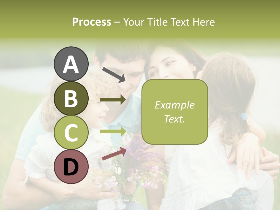 Cheerful Green Father PowerPoint Template