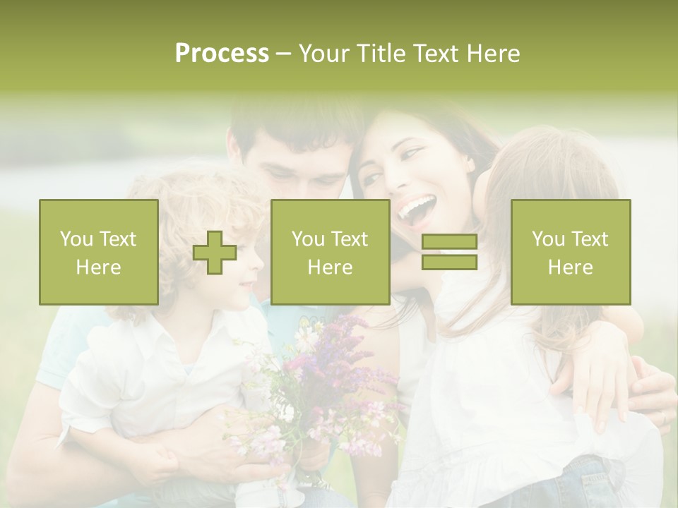 Cheerful Green Father PowerPoint Template