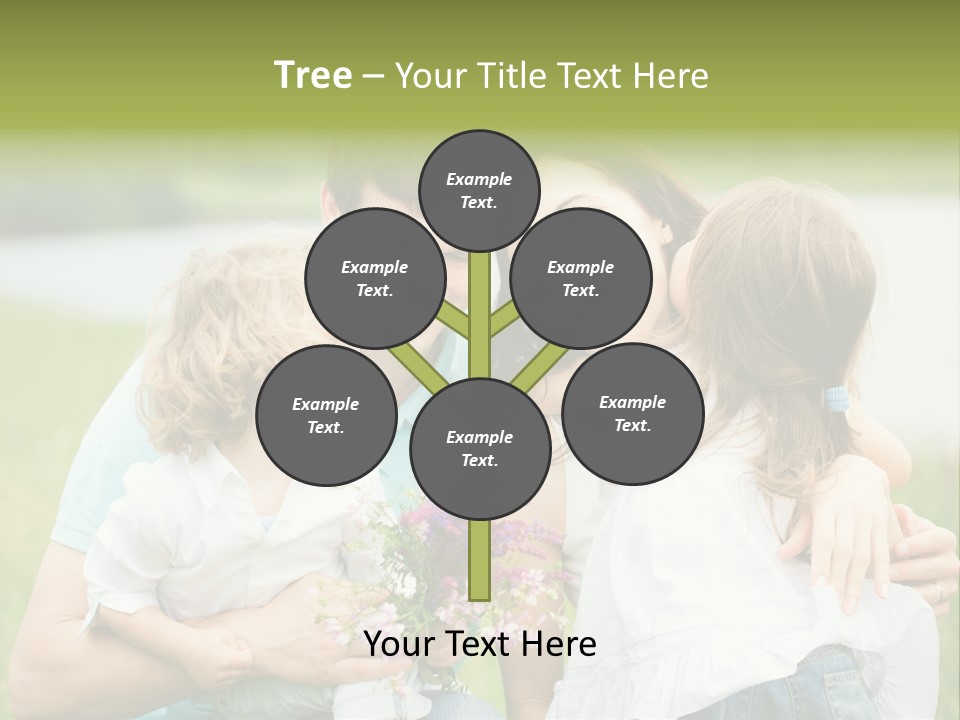 Cheerful Green Father PowerPoint Template
