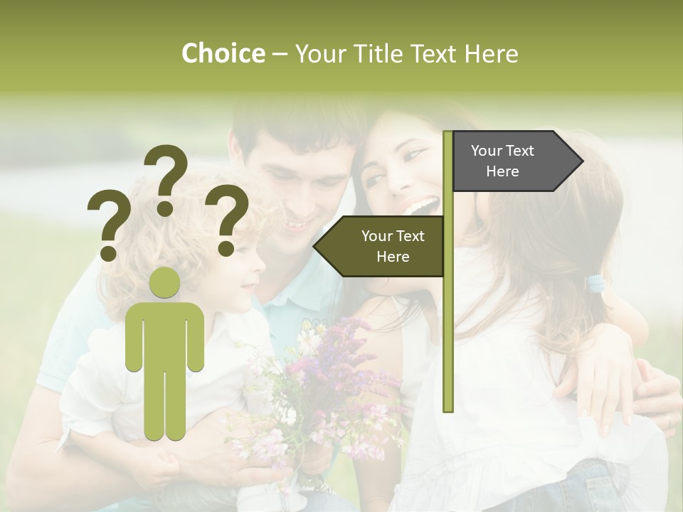Cheerful Green Father PowerPoint Template