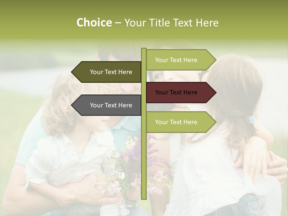 Cheerful Green Father PowerPoint Template