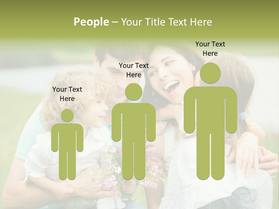 Cheerful Green Father PowerPoint Template
