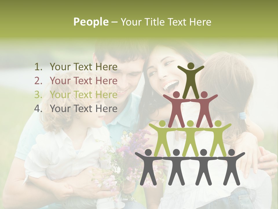 Cheerful Green Father PowerPoint Template