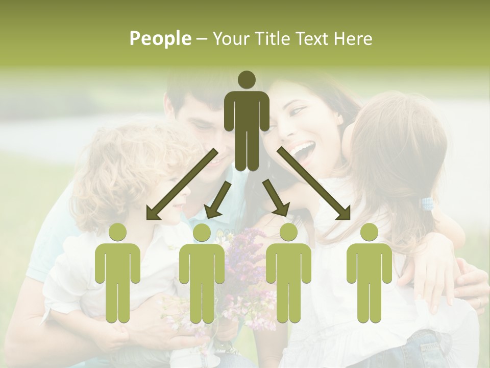 Cheerful Green Father PowerPoint Template