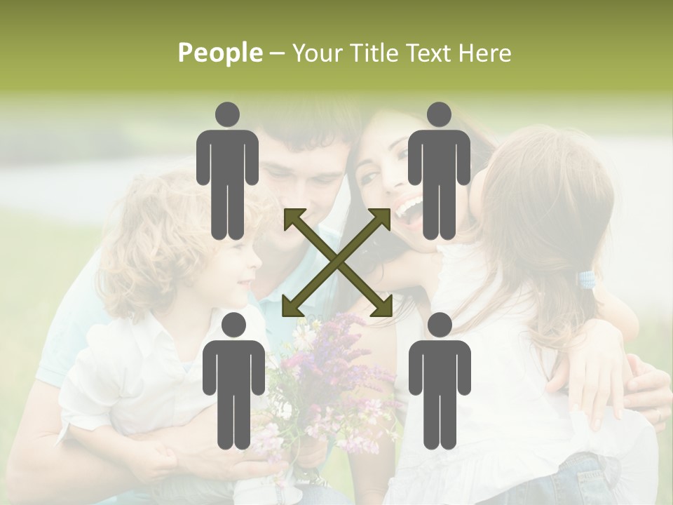 Cheerful Green Father PowerPoint Template