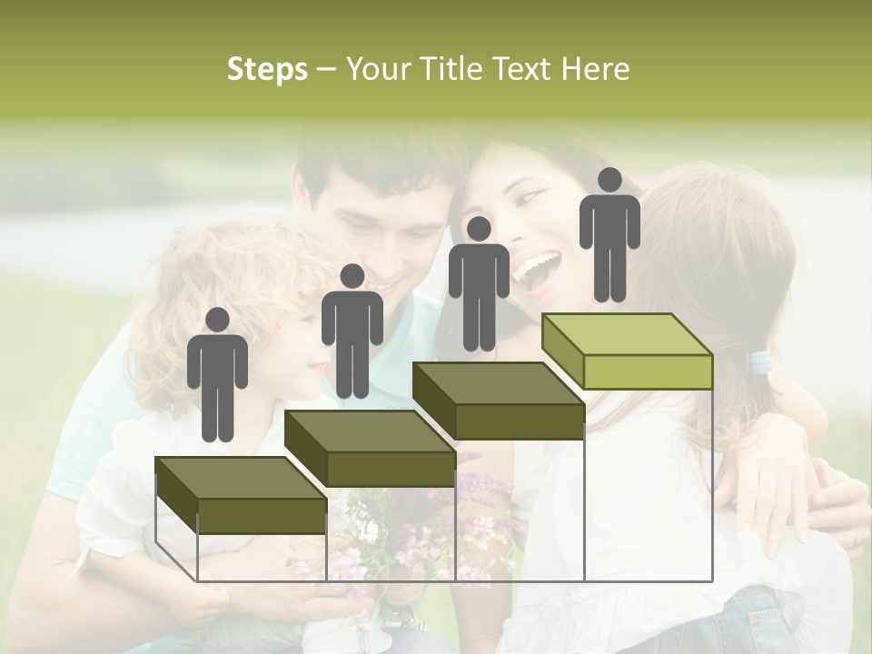 Cheerful Green Father PowerPoint Template
