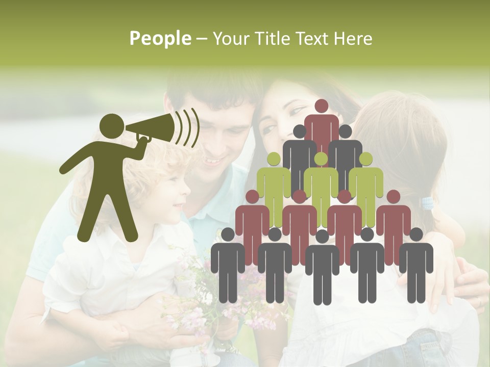 Cheerful Green Father PowerPoint Template