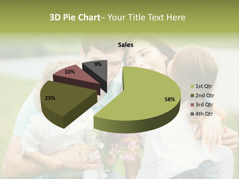 Cheerful Green Father PowerPoint Template