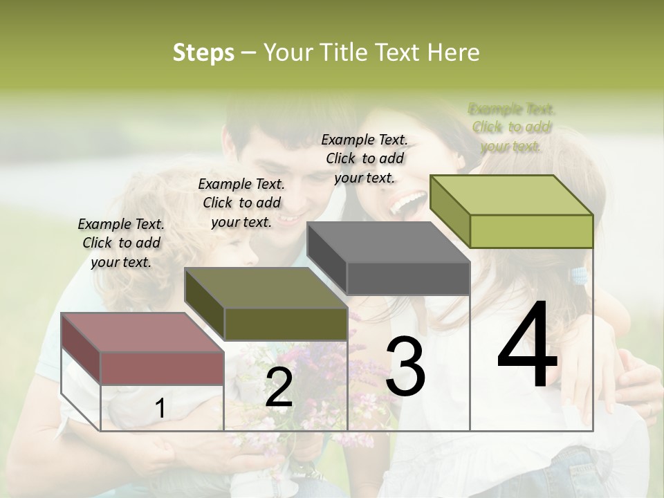 Cheerful Green Father PowerPoint Template