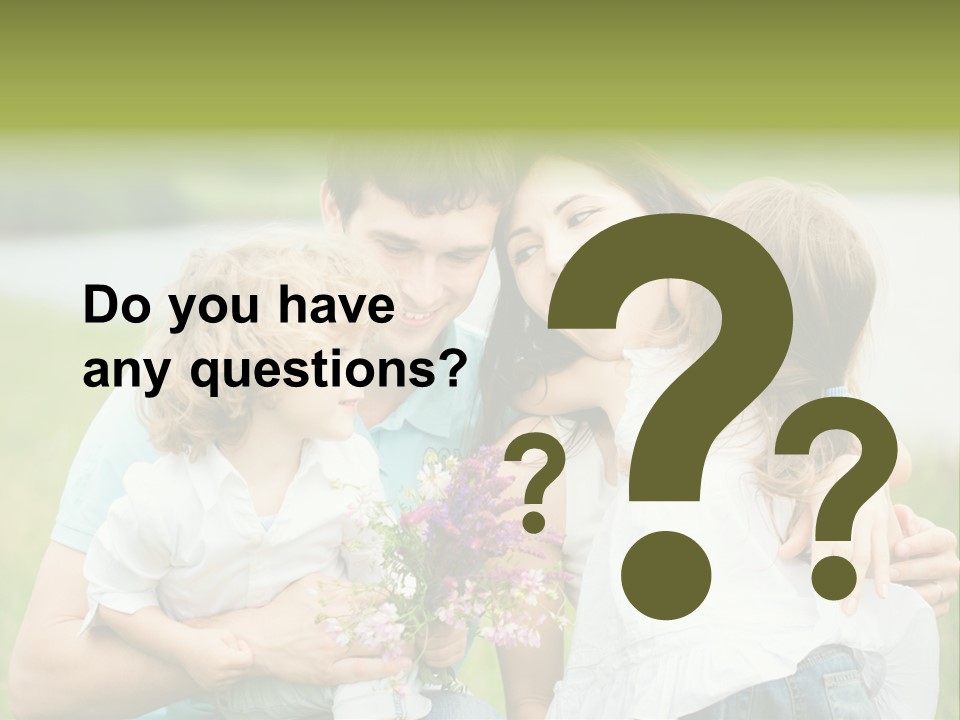 Cheerful Green Father PowerPoint Template