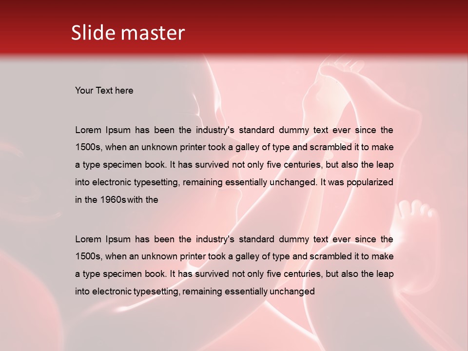 Human Physiology Emryonic PowerPoint Template