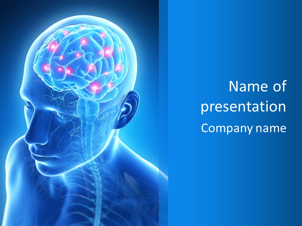 Highlighted Headache Skeletal PowerPoint Template