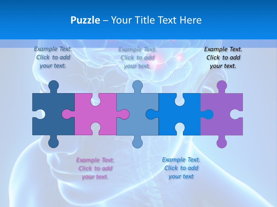 Highlighted Headache Skeletal PowerPoint Template