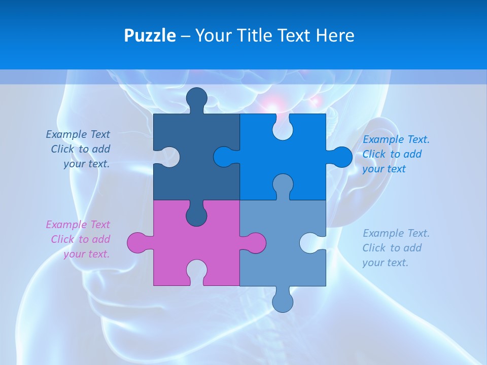 Highlighted Headache Skeletal PowerPoint Template