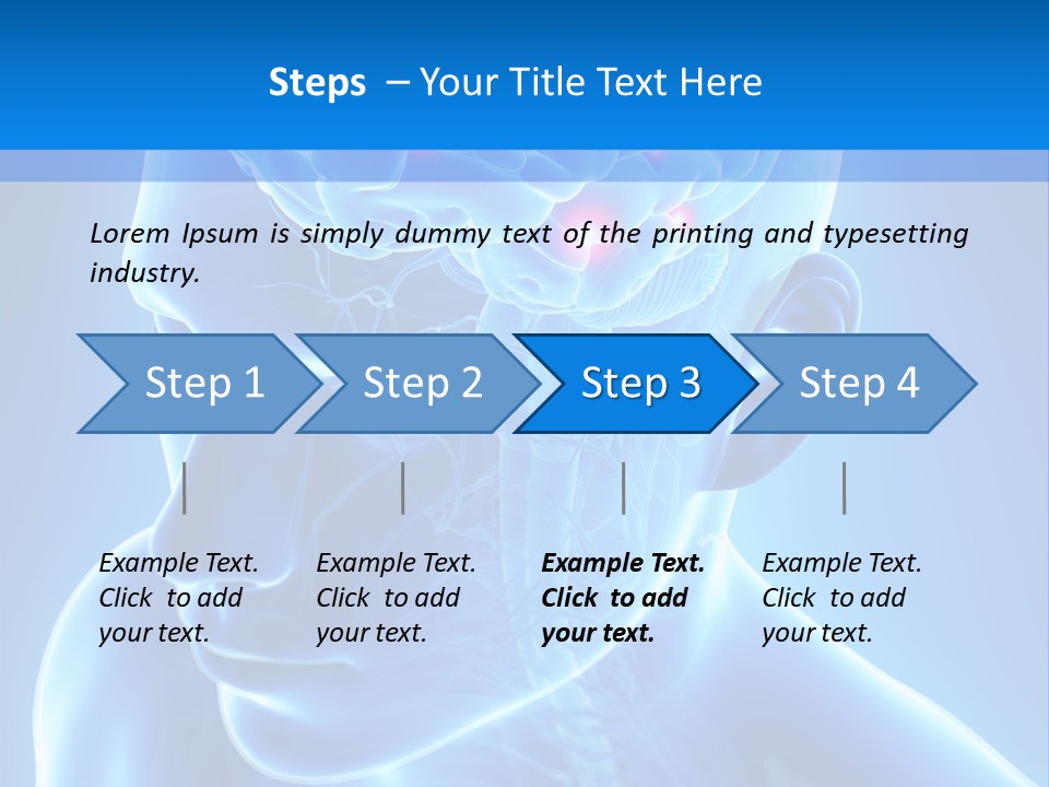 Highlighted Headache Skeletal PowerPoint Template