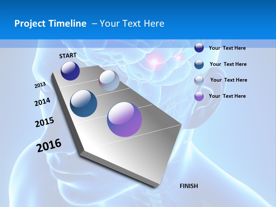 Highlighted Headache Skeletal PowerPoint Template