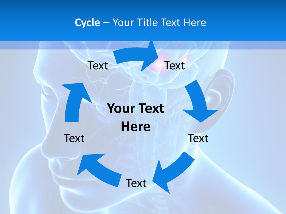 Highlighted Headache Skeletal PowerPoint Template