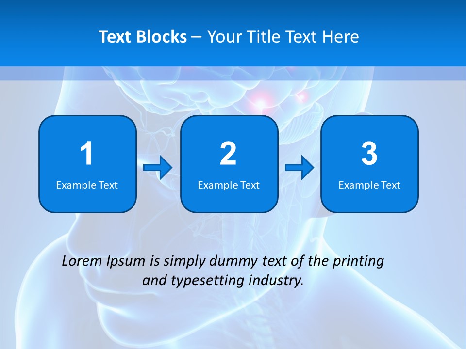 Highlighted Headache Skeletal PowerPoint Template