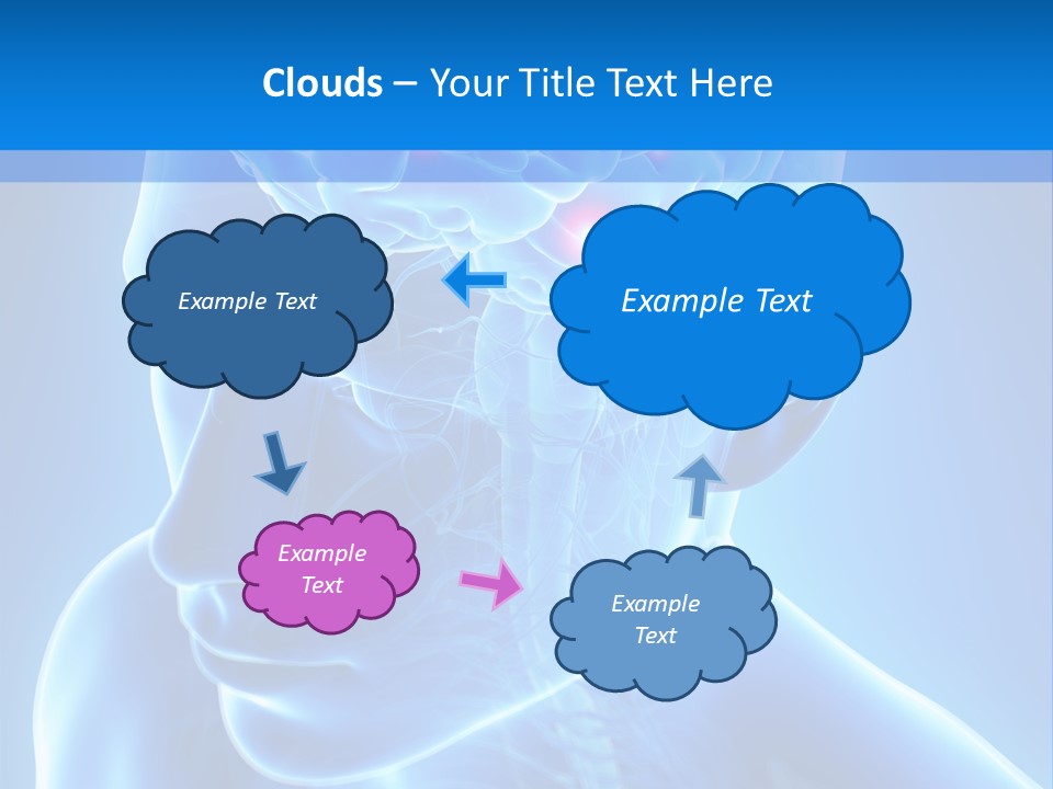 Highlighted Headache Skeletal PowerPoint Template