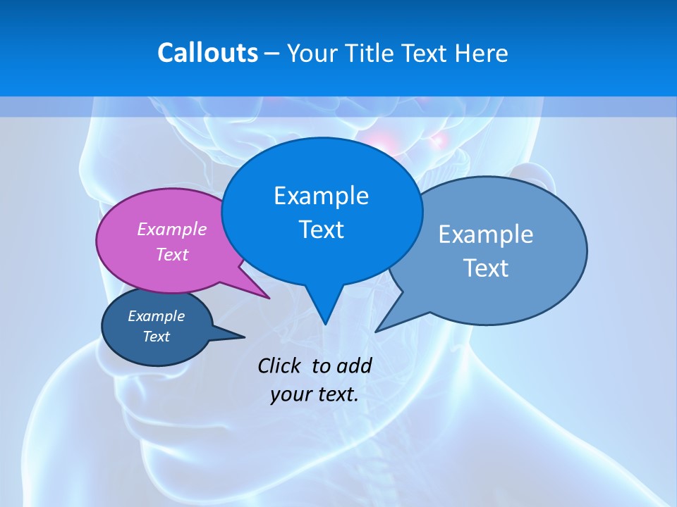 Highlighted Headache Skeletal PowerPoint Template