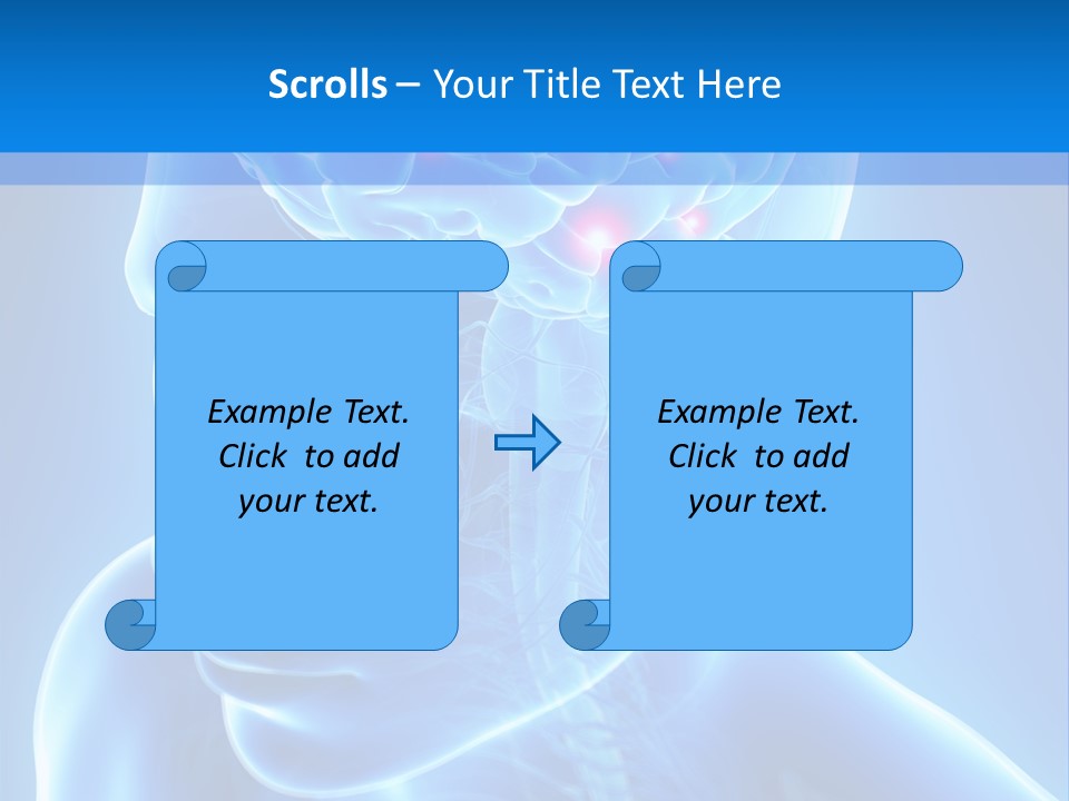 Highlighted Headache Skeletal PowerPoint Template