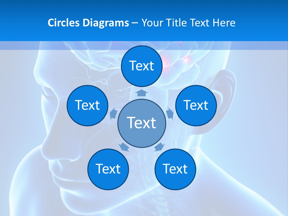 Highlighted Headache Skeletal PowerPoint Template