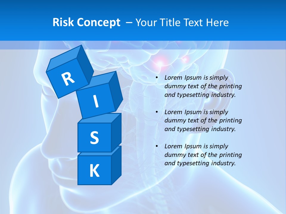 Highlighted Headache Skeletal PowerPoint Template