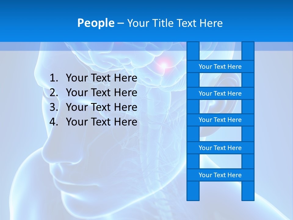Highlighted Headache Skeletal PowerPoint Template