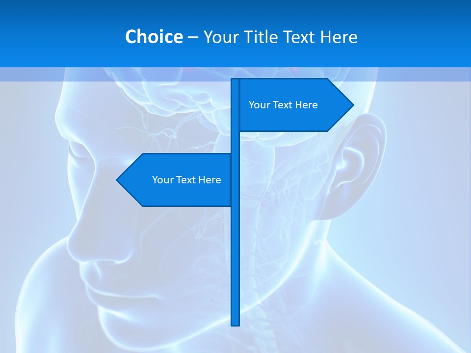 Highlighted Headache Skeletal PowerPoint Template