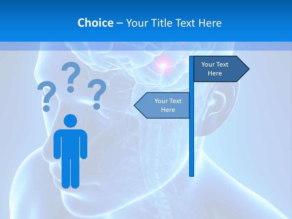 Highlighted Headache Skeletal PowerPoint Template