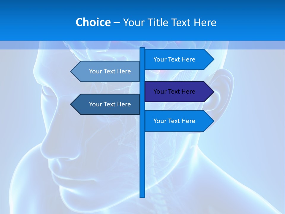 Highlighted Headache Skeletal PowerPoint Template