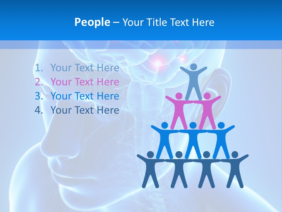 Highlighted Headache Skeletal PowerPoint Template