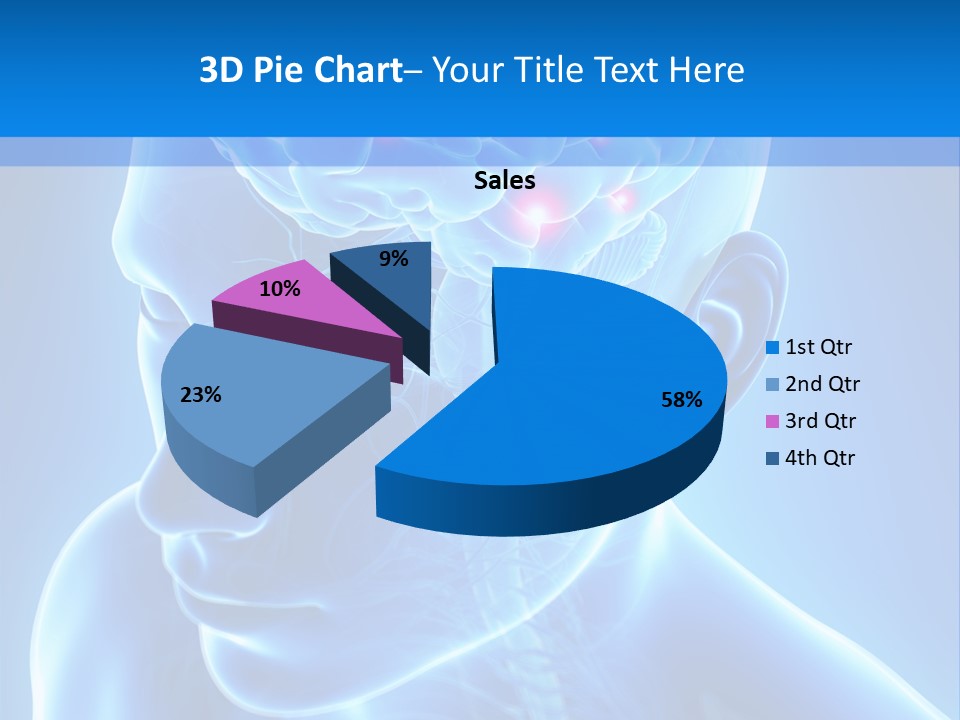Highlighted Headache Skeletal PowerPoint Template