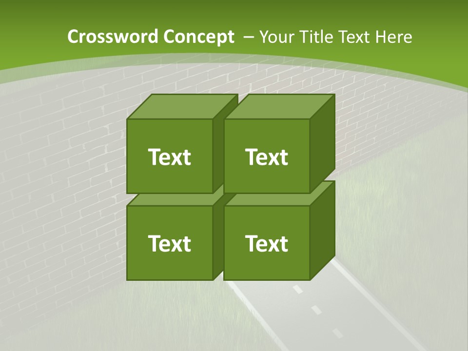 Brick Wall Searching Business People PowerPoint Template