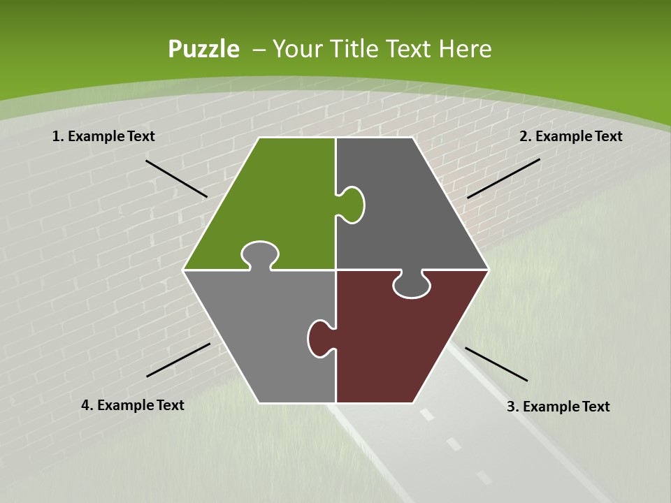 Brick Wall Searching Business People PowerPoint Template