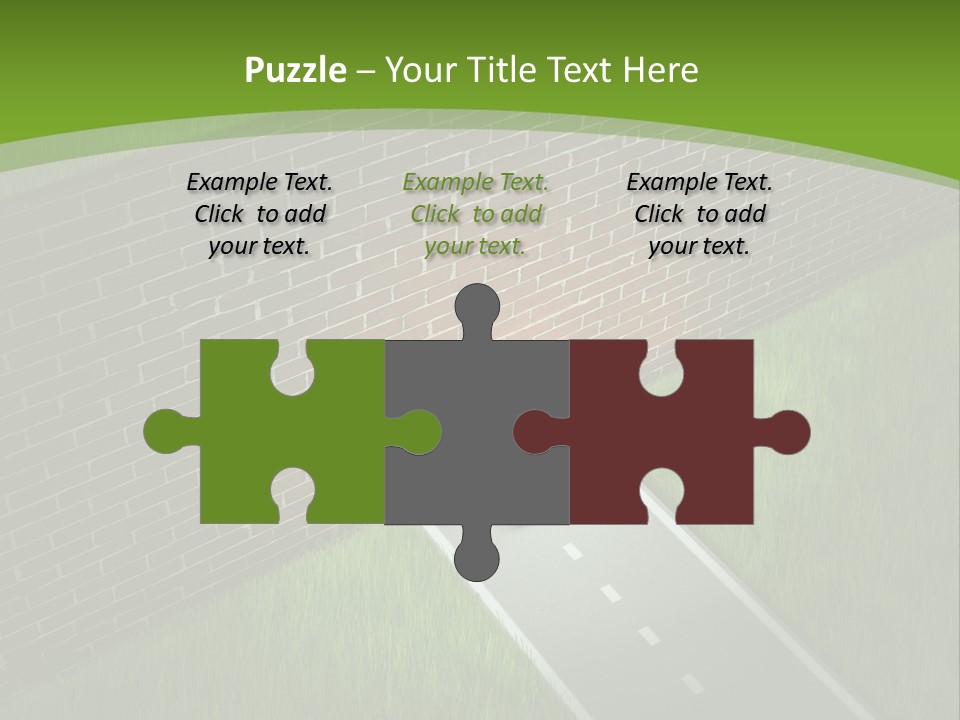 Brick Wall Searching Business People PowerPoint Template