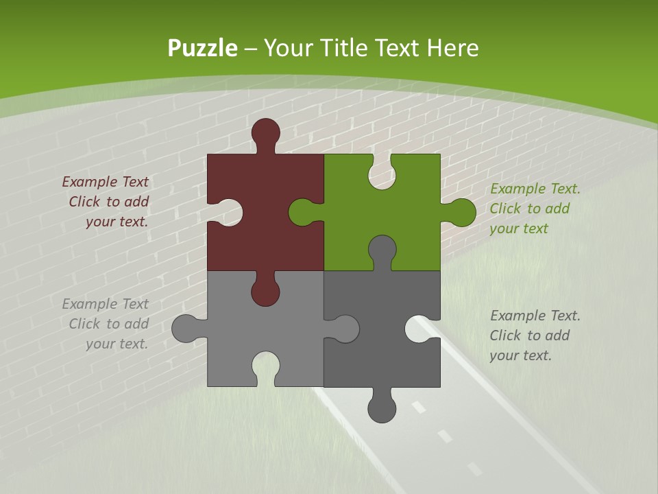 Brick Wall Searching Business People PowerPoint Template