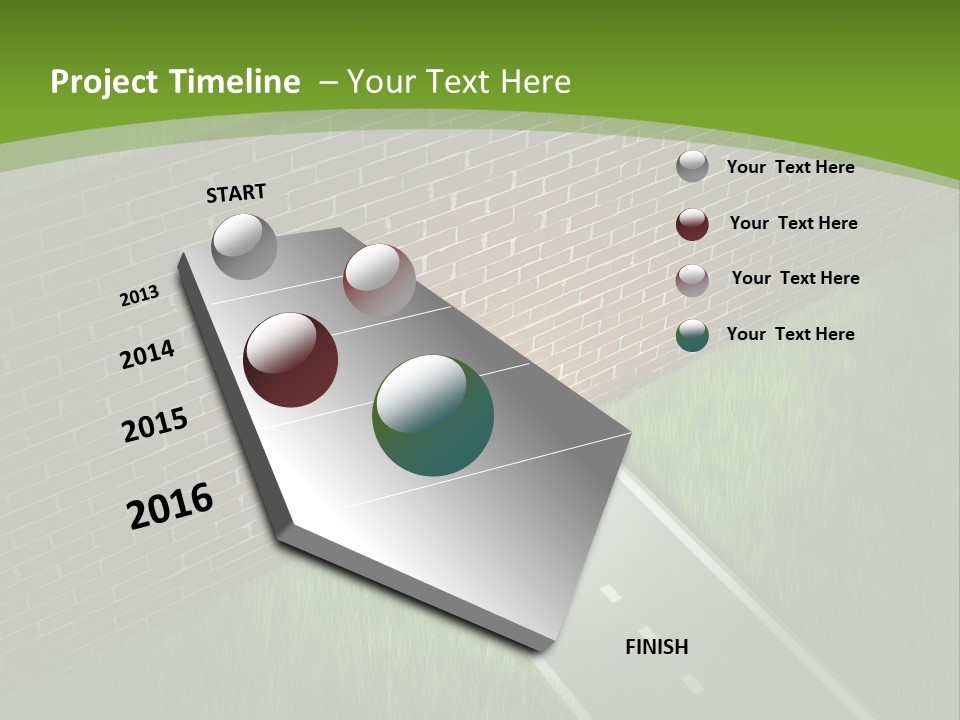 Brick Wall Searching Business People PowerPoint Template