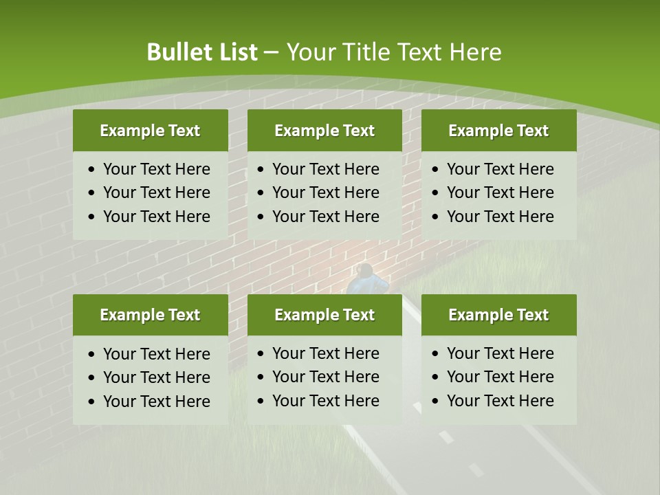 Brick Wall Searching Business People PowerPoint Template