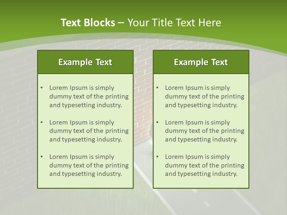 Brick Wall Searching Business People PowerPoint Template