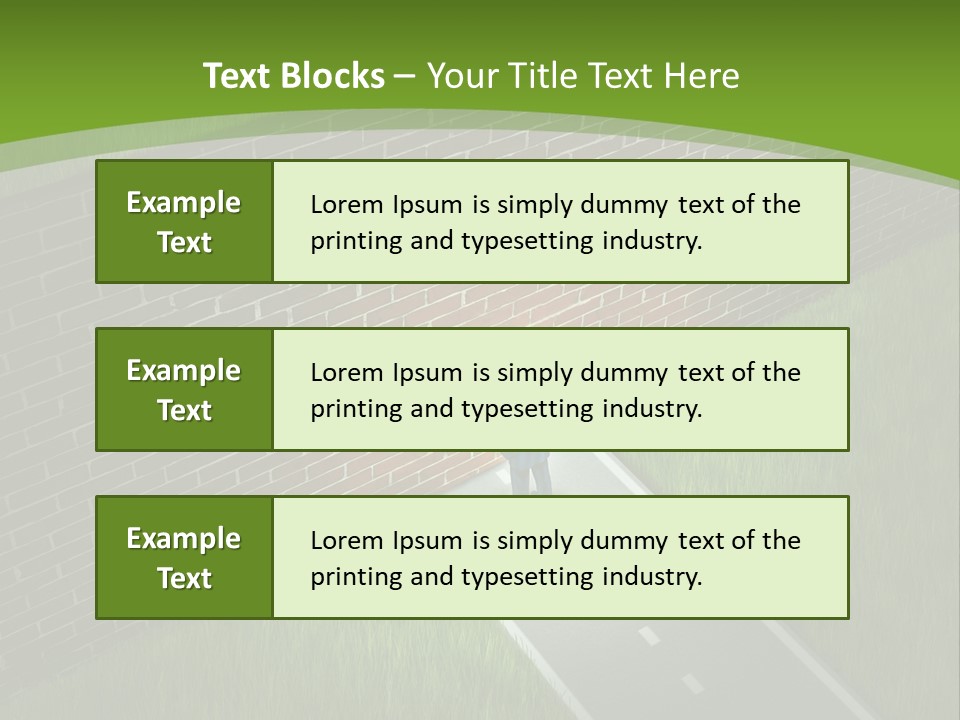 Brick Wall Searching Business People PowerPoint Template