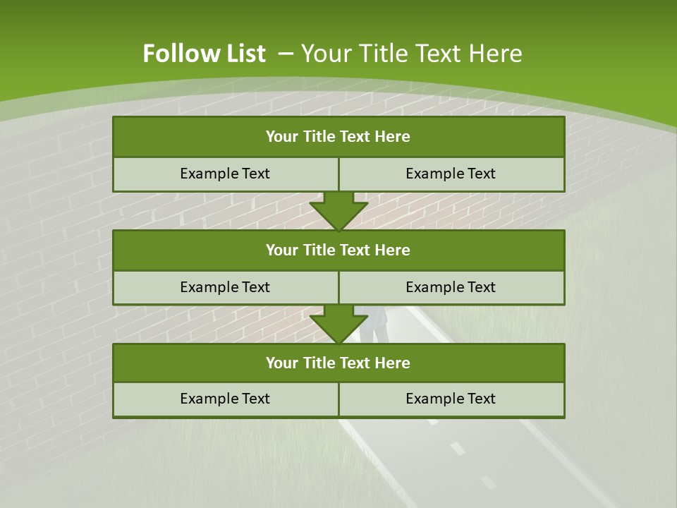 Brick Wall Searching Business People PowerPoint Template