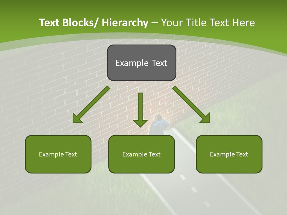 Brick Wall Searching Business People PowerPoint Template