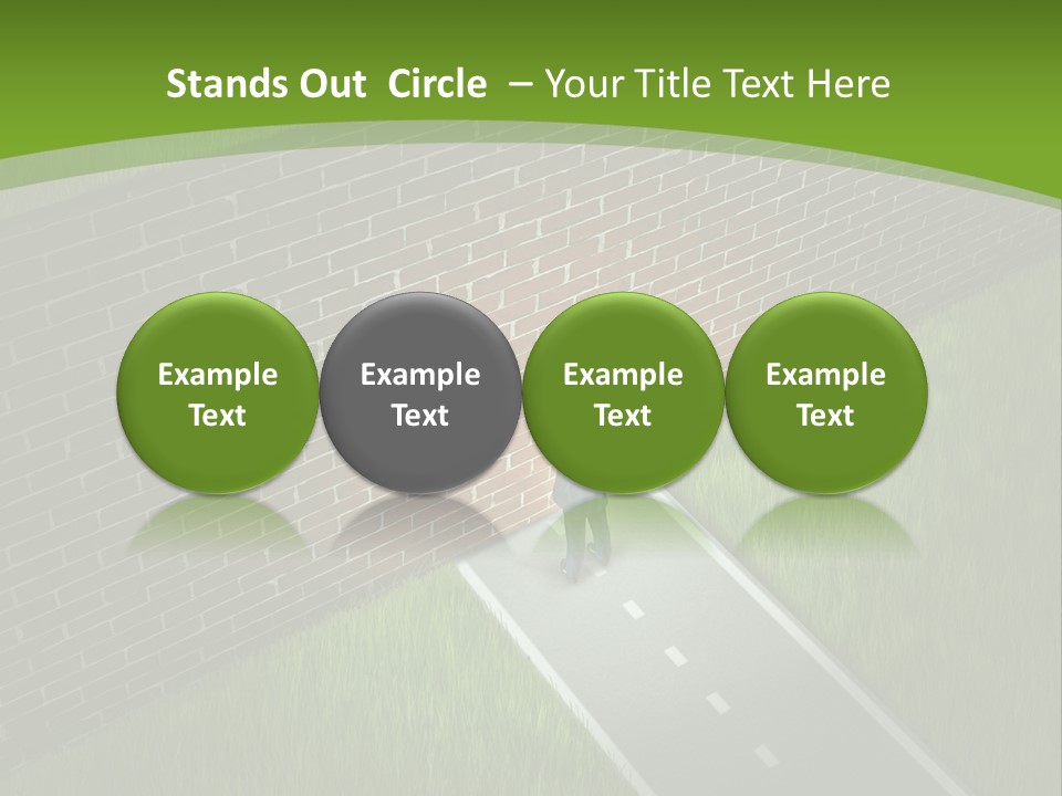 Brick Wall Searching Business People PowerPoint Template