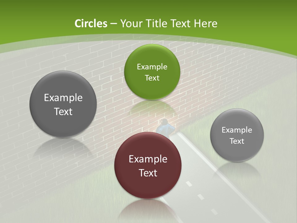 Brick Wall Searching Business People PowerPoint Template