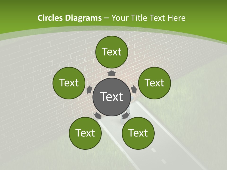 Brick Wall Searching Business People PowerPoint Template